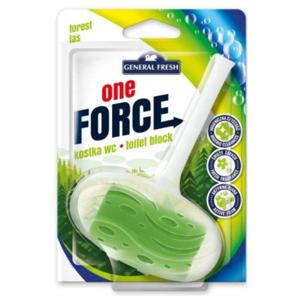 General Fresh Kostka do WC – One-FORCE - Leśny - Opakowanie 40g