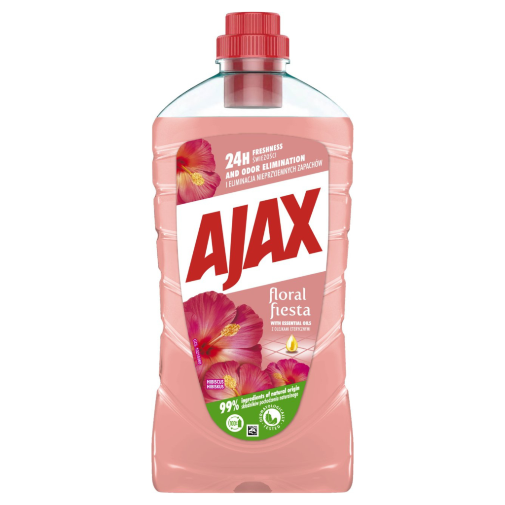 AJAX FLORAL FIESTA Płyn uniwersalny do mycia podłóg HIBISKUS - Opakowanie 1l