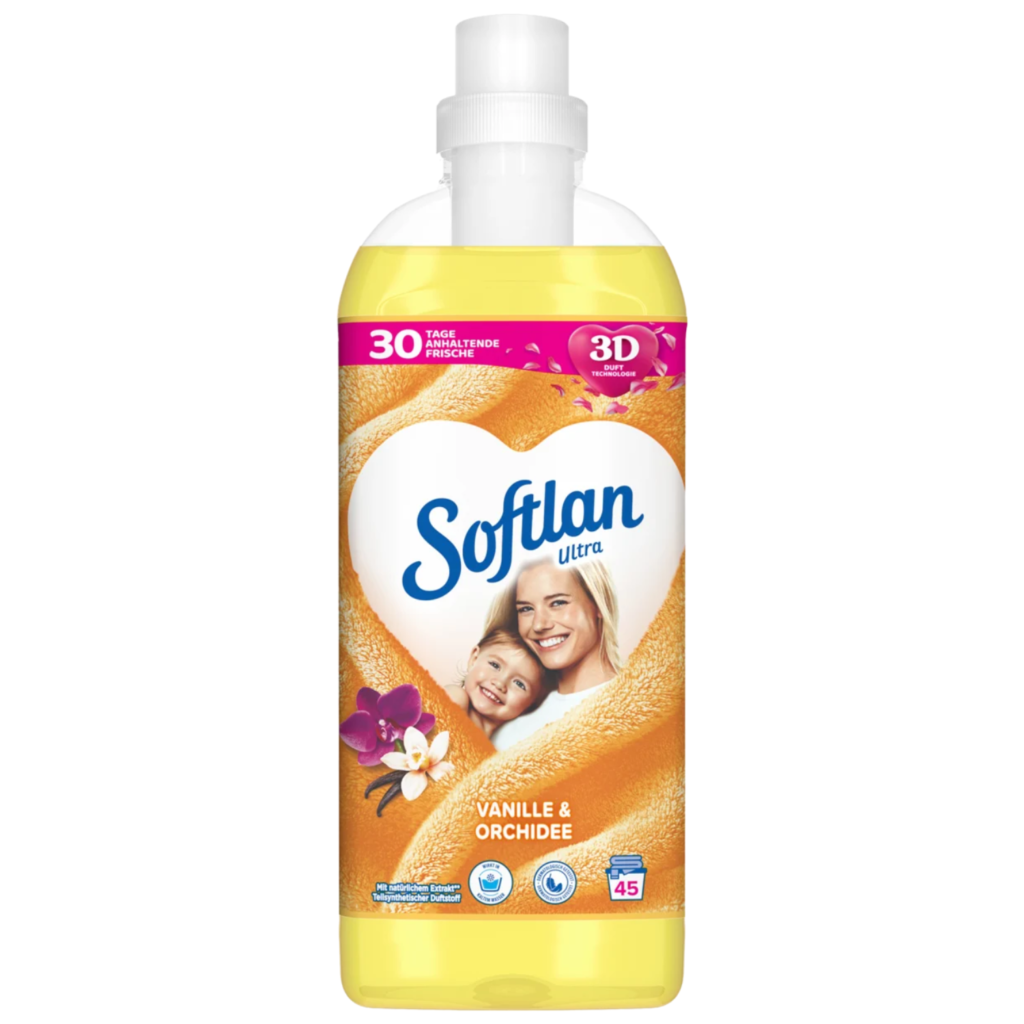 Softlan Ultra Sensitive Płyn do Płukania Tkanin Vanille & Orchidee - Opakowanie 1L