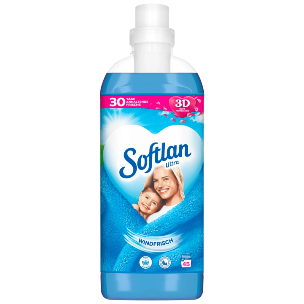 Softlan Ultra Sensitive Płyn do Płukania Tkanin Windfrisch - Opakowanie 1L