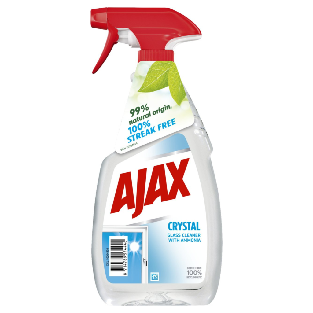 AJAX GLASS CRYSTAL Płyn do szyb z AMONIAKIEM - Opakowanie 500 ml