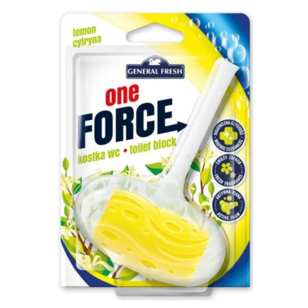 General Fresh Kostka do WC – One-FORCE - Cytryna - Opakowanie 40g
