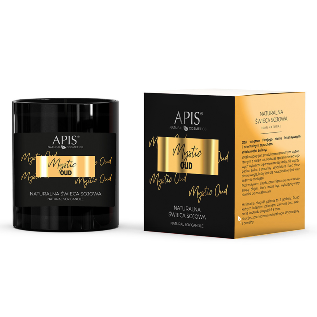 ! 50863 APIS Mystic Oud Naturalna świeca sojowa - opakowanie 220g