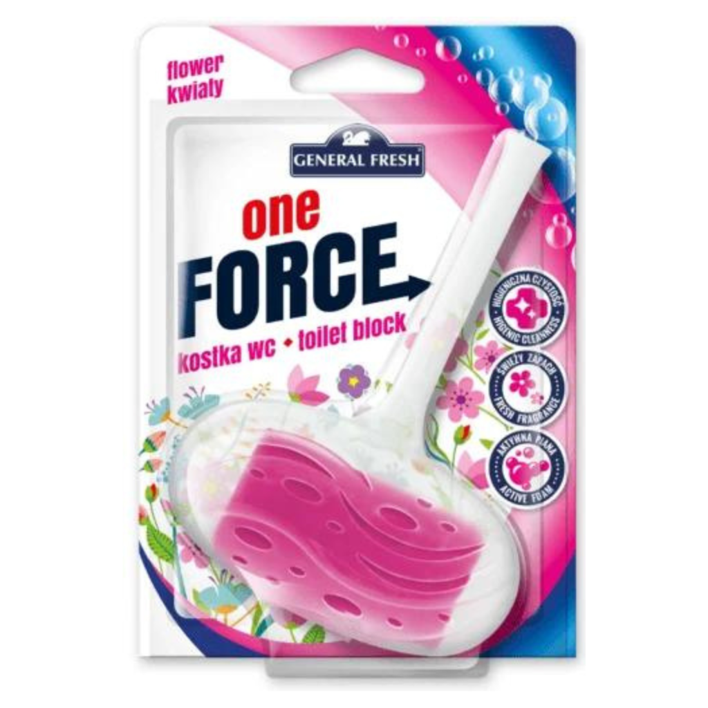 General Fresh Kostka do WC – One-FORCE - Kwiatowy - Opakowanie 40g