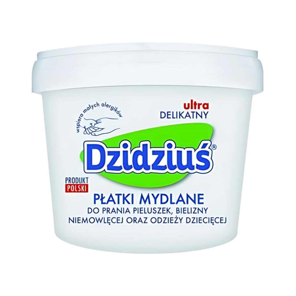 Dzidziuś płatki mydlane do prania pieluszek, bielizny niemowlęcej - Opakowanie 400 g