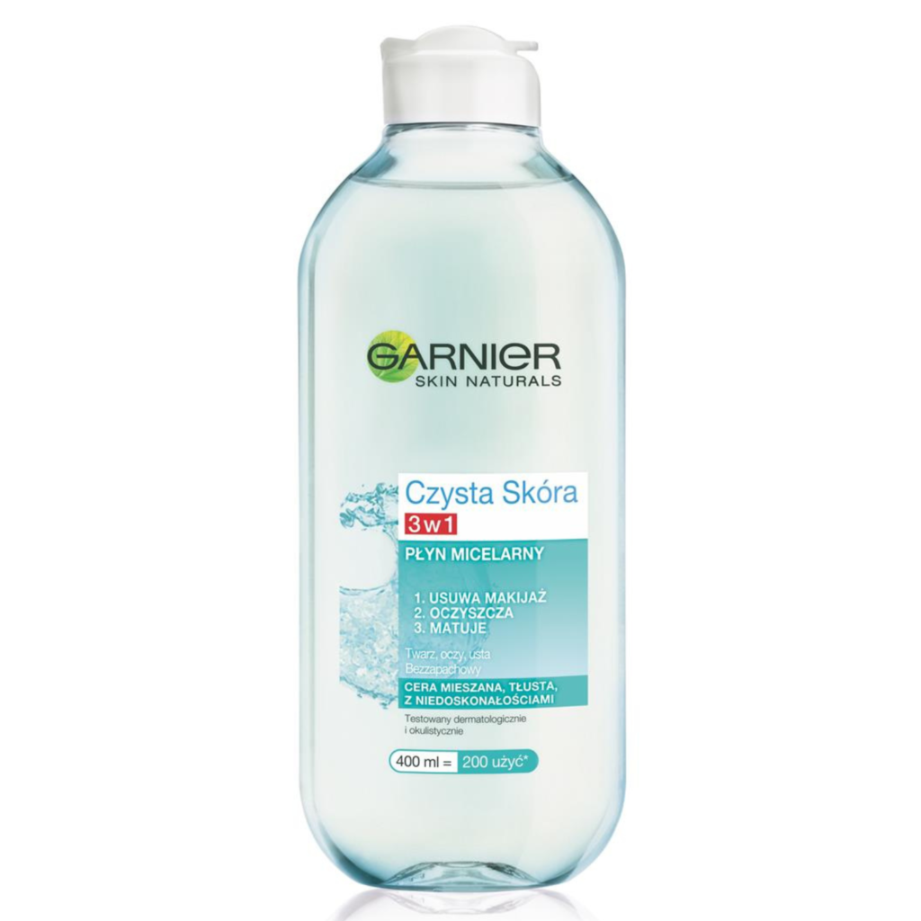 Garnier Płyn Micelarny 3w1 - Czysta Skóra - Opakowanie 400ml