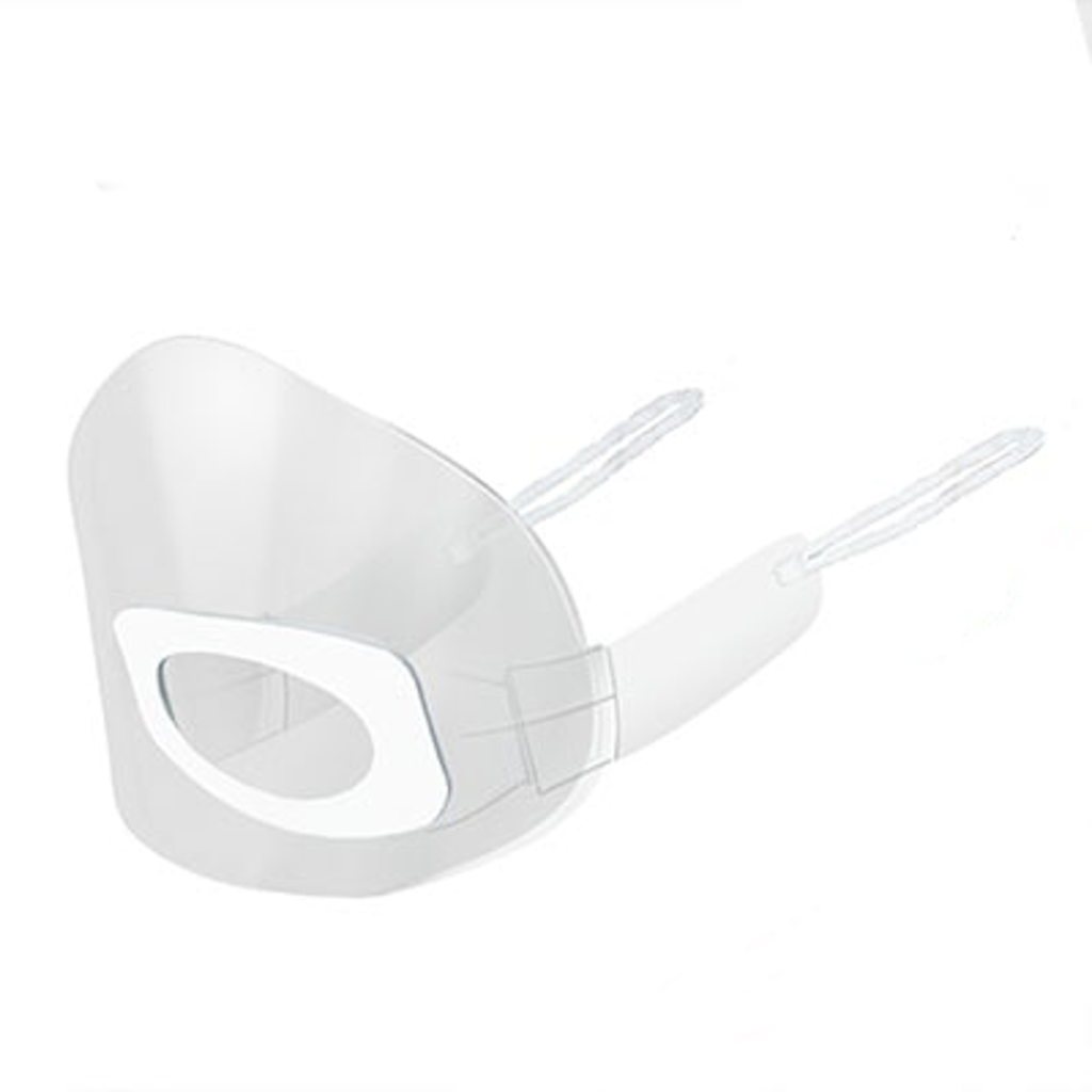 $%^ Przyłbica MOUTH SHIELD - Transparentna osłonka na usta i nos maska 1szt S/M