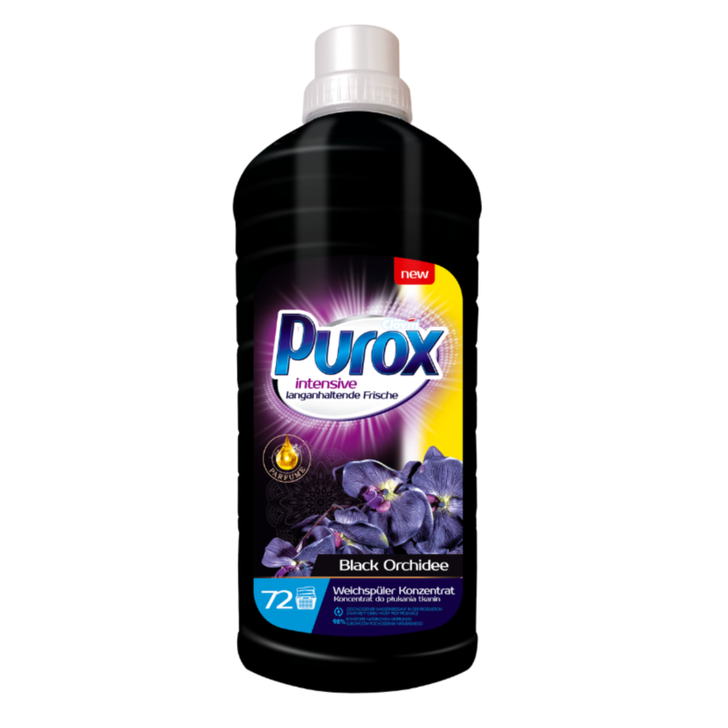 Purox Koncentrat do Płukania Tkanin Black Orchidee - Opakowanie 1,8L