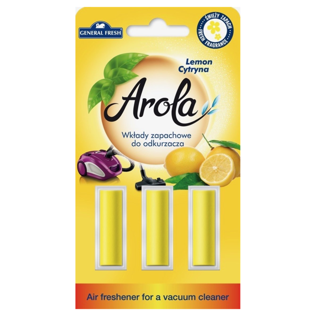 General Fresh Arola wkłady zapachowe do odkurzacza Cytryna - Opakowanie 3szt