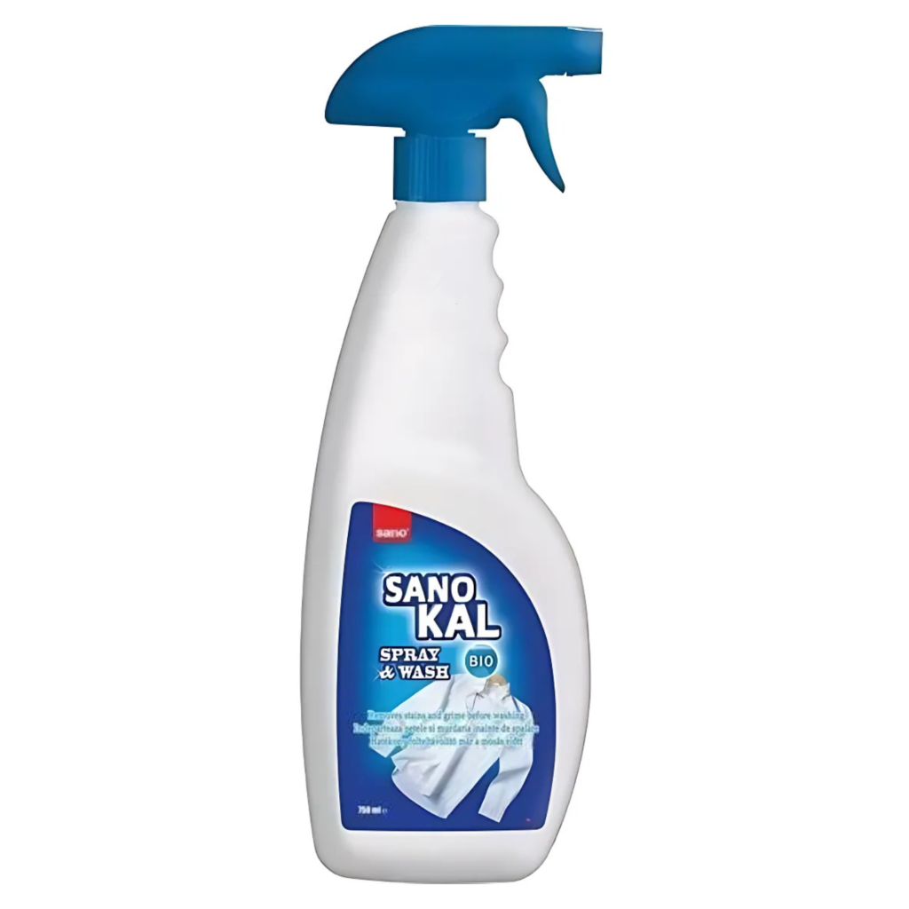 SANO KAL SPRAY & WASH BIO Spray usuwa plamy i zabrudzenia przed praniem -opakowanie 750ml