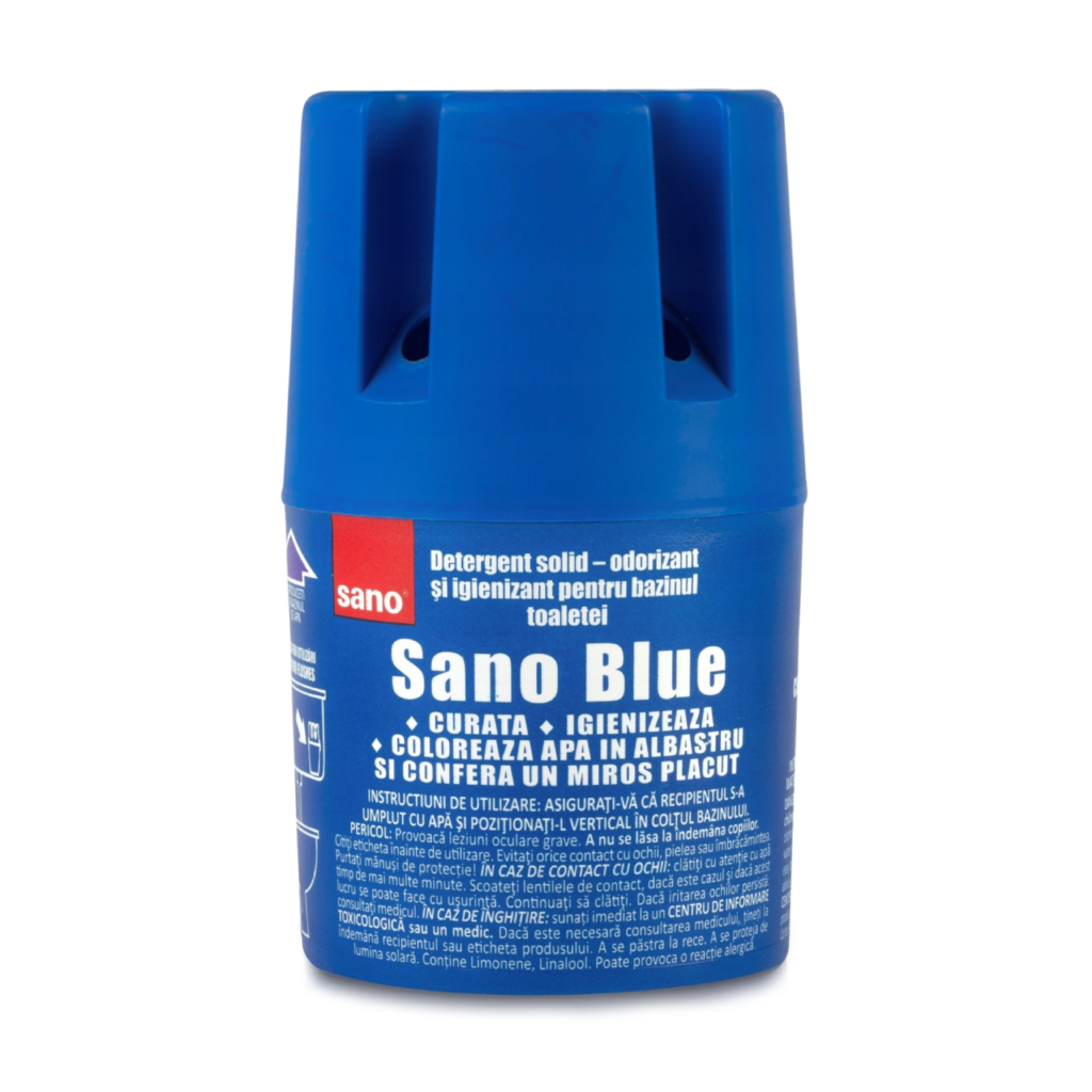 SANO BLUE WATER TANK Niebieski detergent do spłuczki - Opakowanie 150g