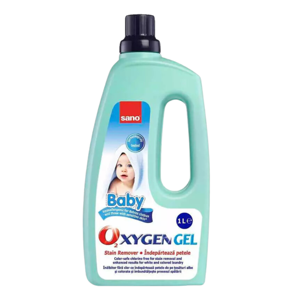 SANO OXYGEN BABY GEL Żel do usuwania plam z tkanin dziecięcych - Opakowanie 1L