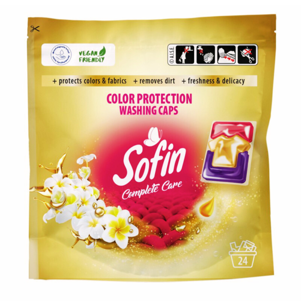 Sofin Complete Care & Color Protection Kapsułki do Prania Tkanin Kolorowych - Opakowanie 24szt