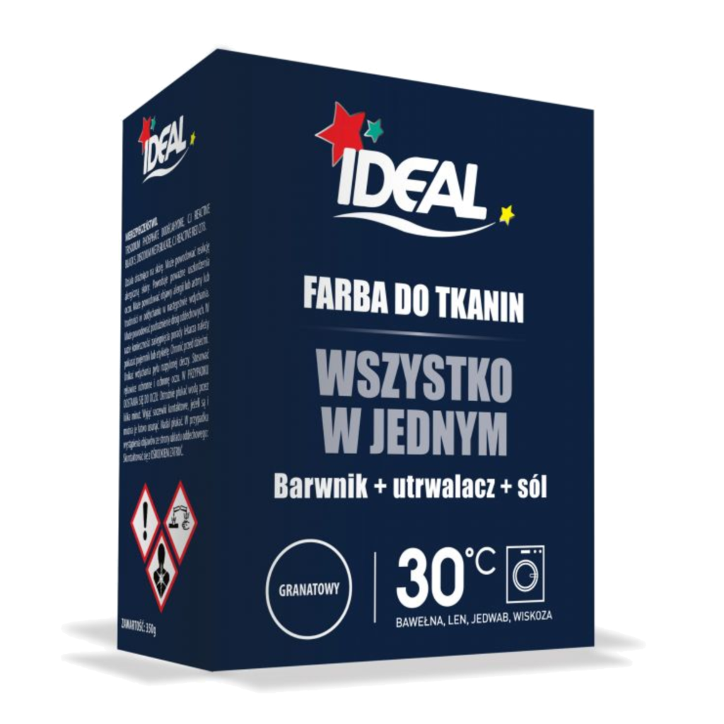 Ideal farba do tkanin Maxi Granatowy - Opakowanie 350g