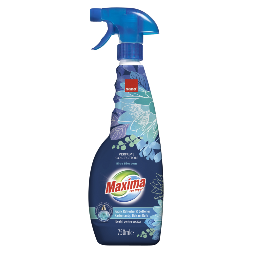 SANO MAXIMA For Dryer BLUE BLOSSOM Odświeżacz i zmiękczacz do tkanin - Opakowanie 750ml