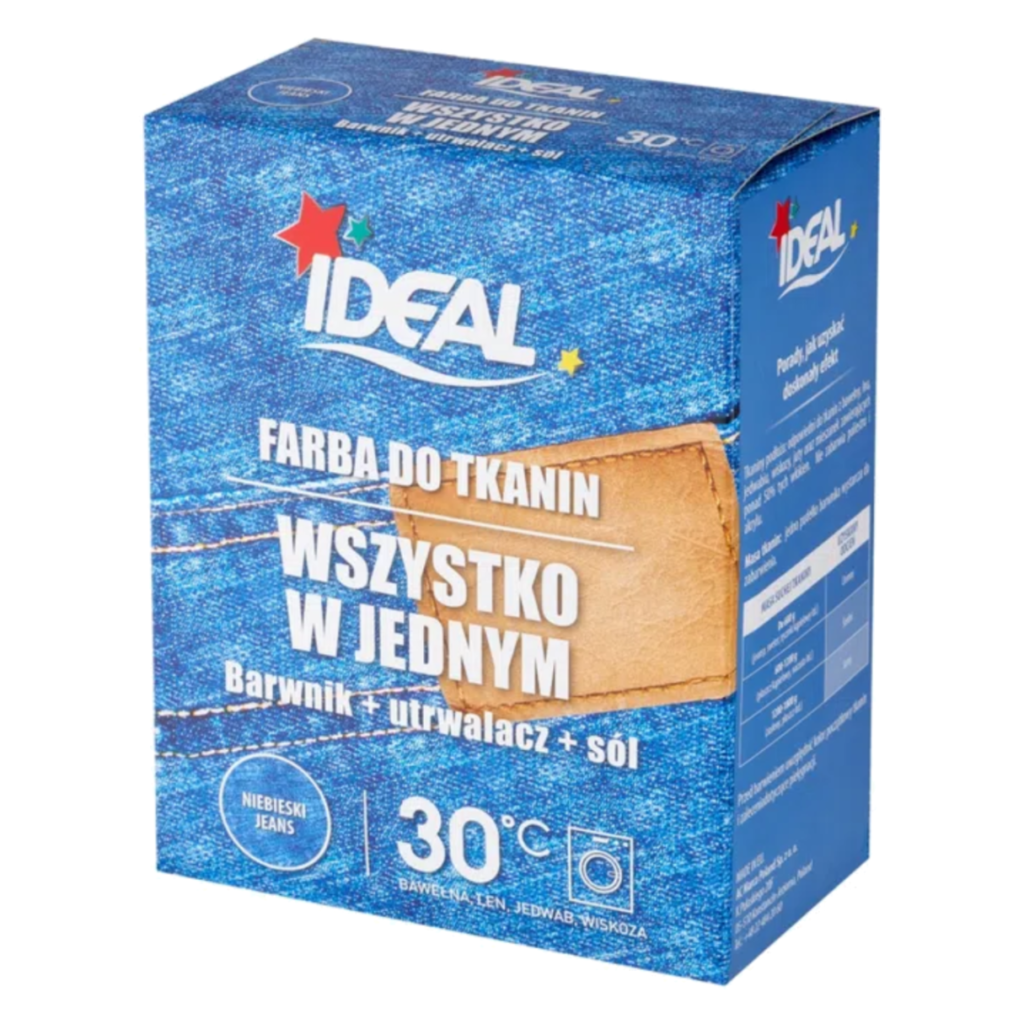 Ideal farba do tkanin Maxi Niebieski Jeans - Opakowanie 350g