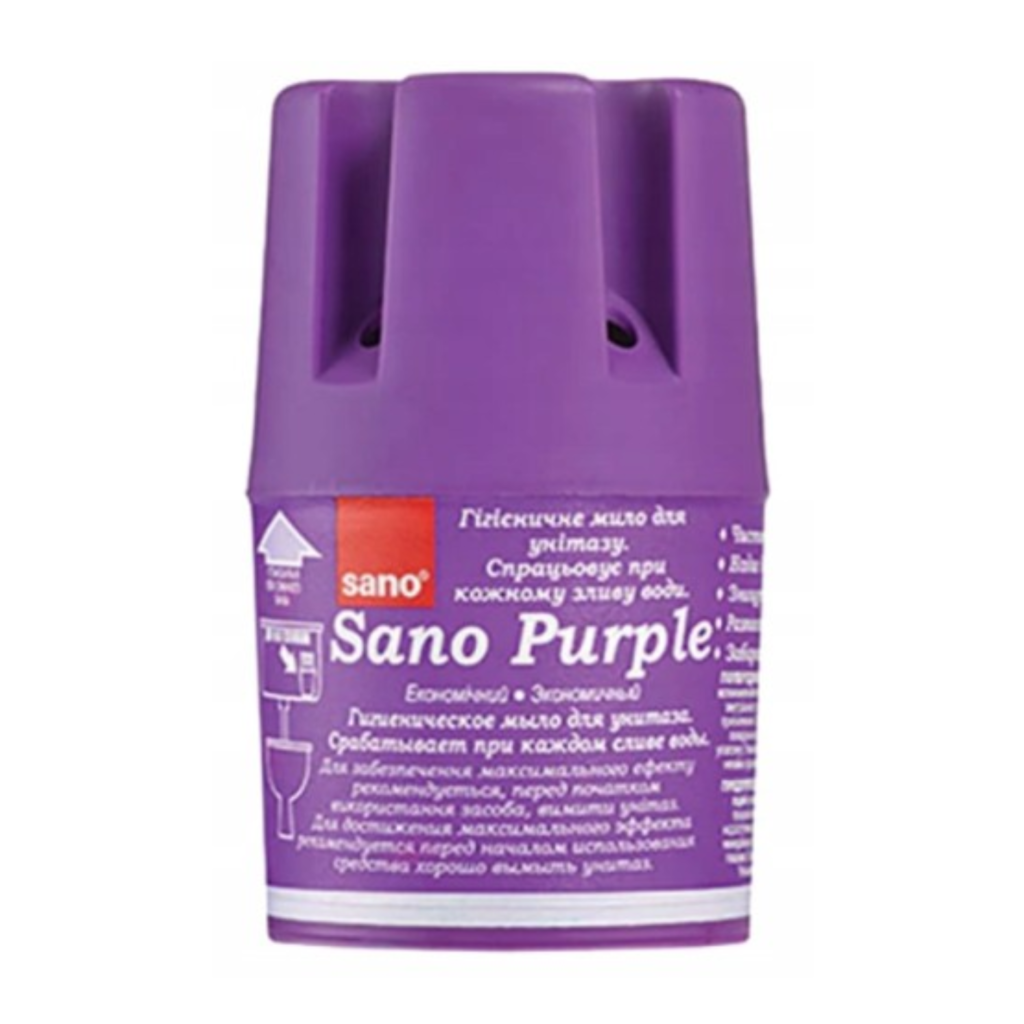 SANO PURPLE WATER TANK Fioletowy detergent do spłuczki - Opakowanie 150g