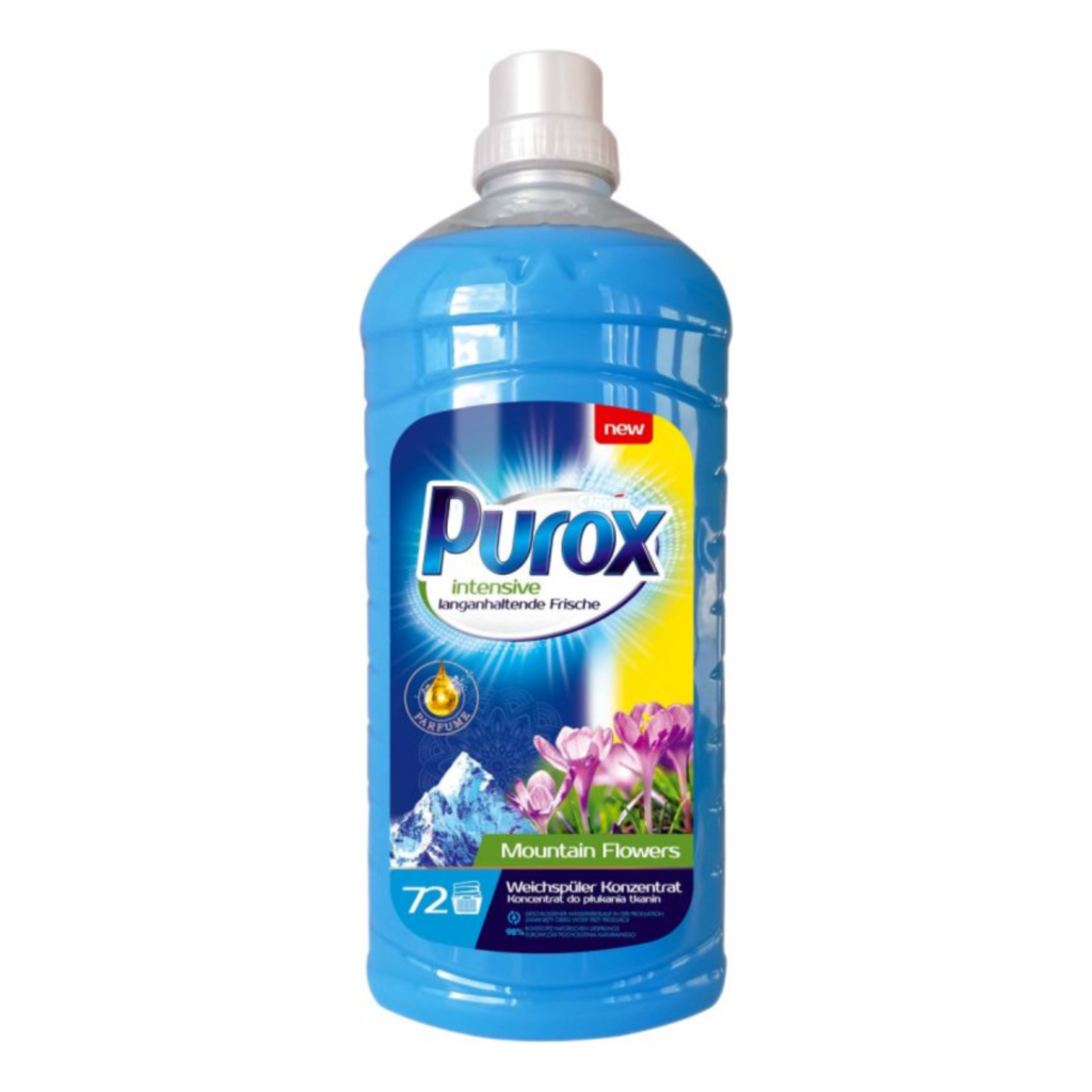 Purox Koncentrat do Płukania Tkanin Mountain Flowers - Opakowanie 1,8L